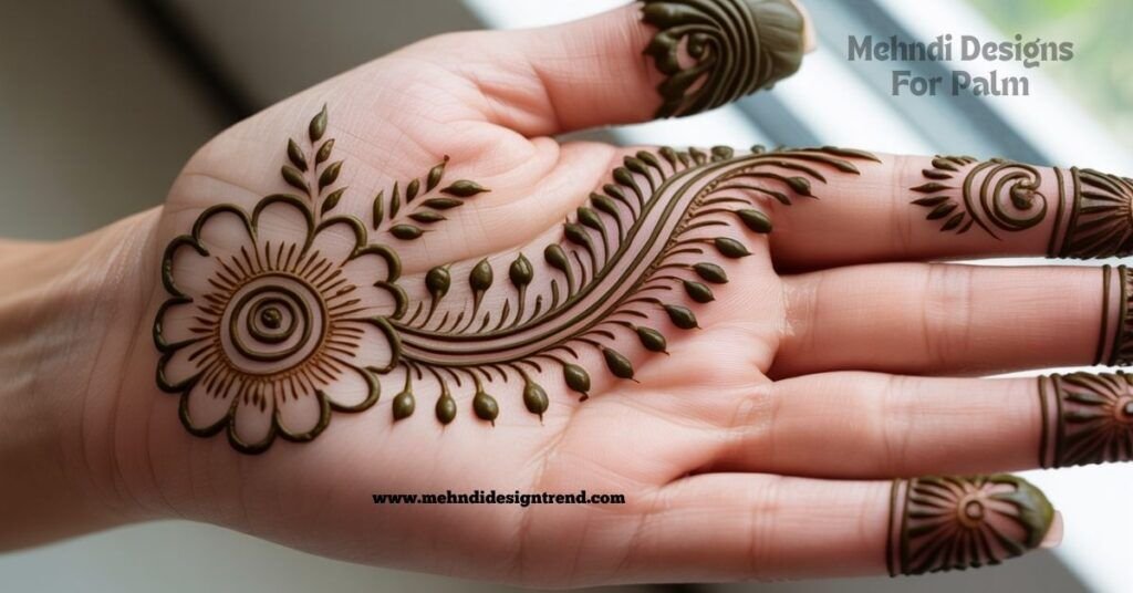 Full Palm Mehndi Design idea