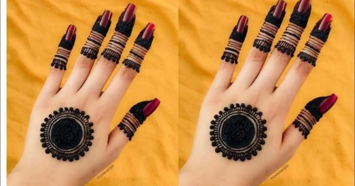 Pakistani Tikki Mehndi Design idea