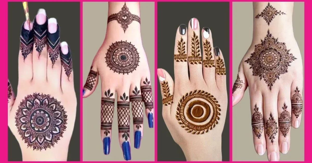 Modern Cute Mehndi Design idea