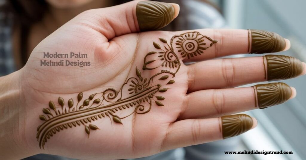Full Palm Mehndi Design idea