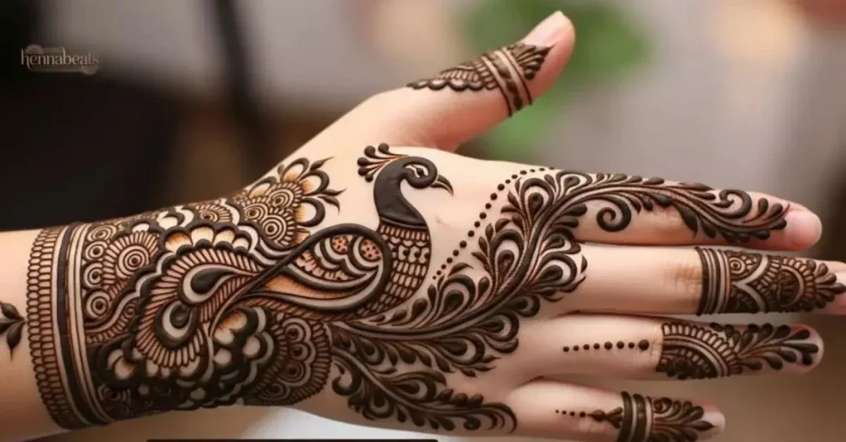 One Side Mehndi Design idea