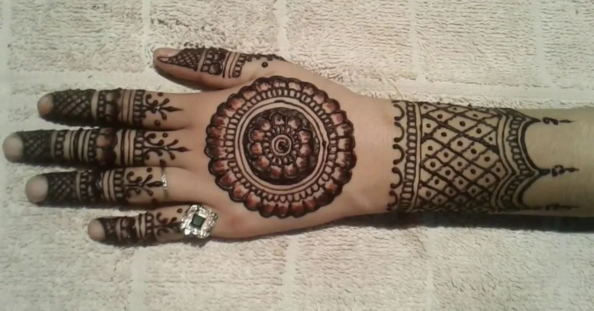 Pakistani Tikki Mehndi Design idea
