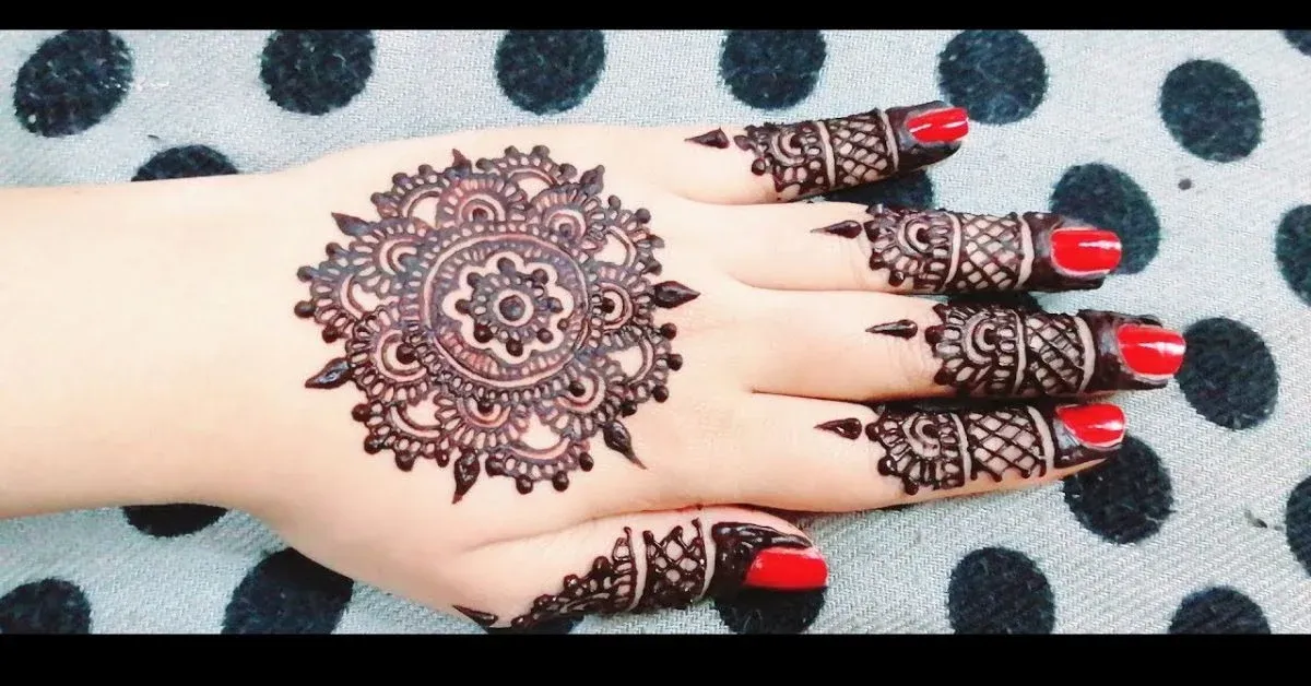 Pakistani Tikki Mehndi Design idea