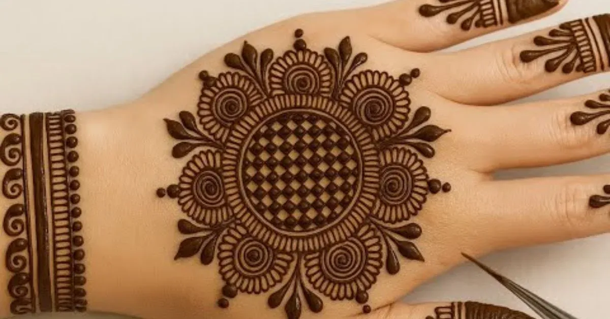 Pakistani Tikki Mehndi Design idea