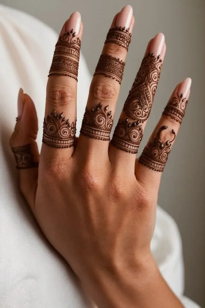 Finger Mehndi Design idea