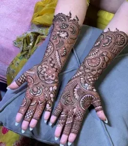 Bridal Mehndi Designs for Foot and Legs idea