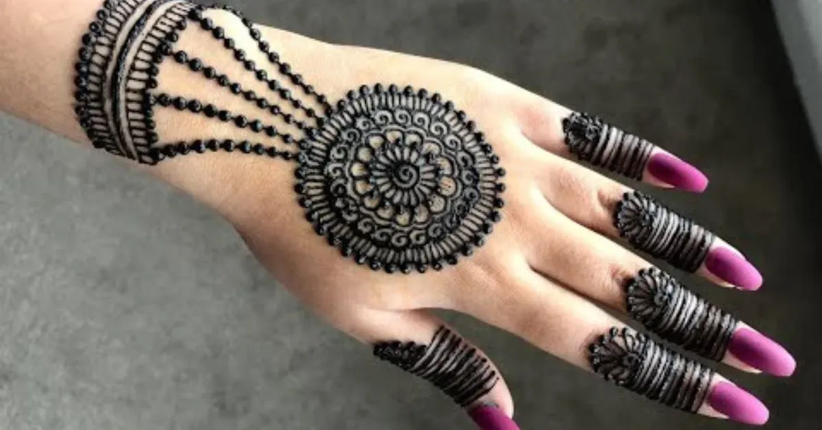 Pakistani Tikki Mehndi Design idea