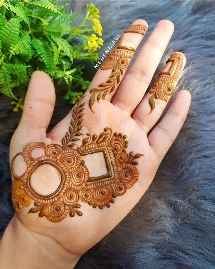 Royal Front Hand Mehndi Design idea