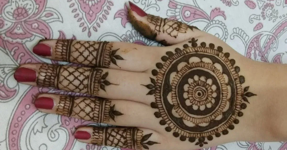 Pakistani Tikki Mehndi Design idea