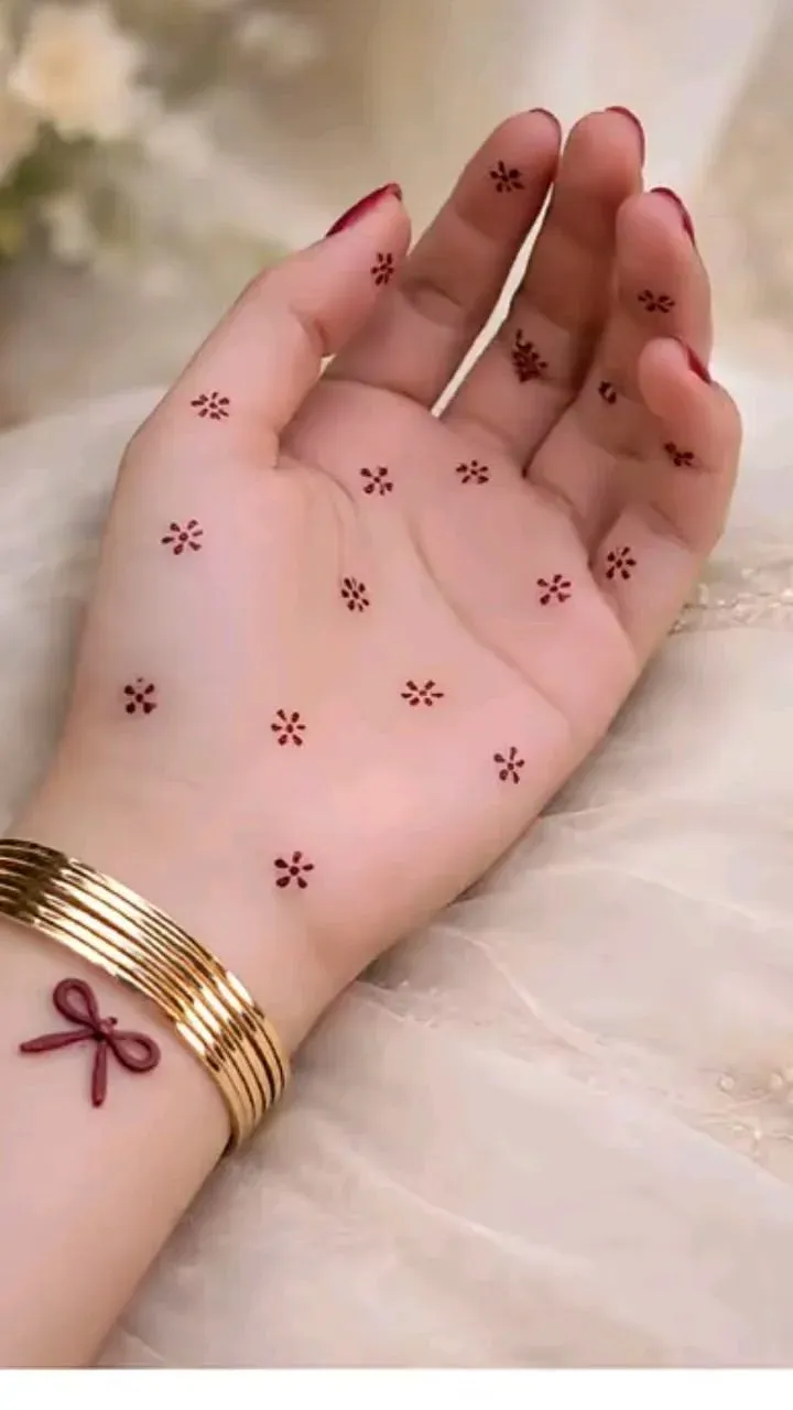 Floral Mehndi Design for Front Hand idea