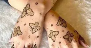 Butterfly Mehndi Design idea