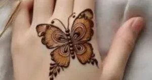 Butterfly Mehndi Design idea