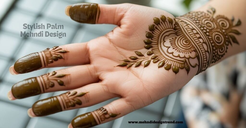 Full Palm Mehndi Design idea