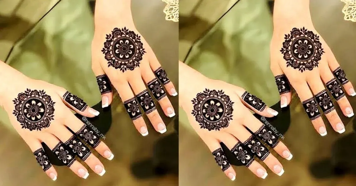 Pakistani Tikki Mehndi Design idea