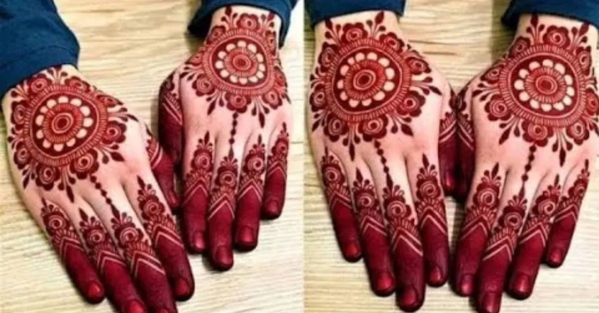 Pakistani Tikki Mehndi Design idea